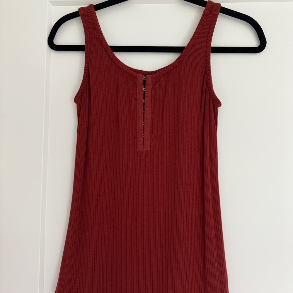 Torrid Women's Sleeveless Ribbed Top - Rust Size 00
